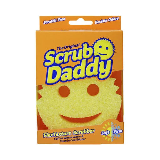 Scrub Daddy Flex Texture Cleaning Sponge, Original Yellow 4 1/8 inches